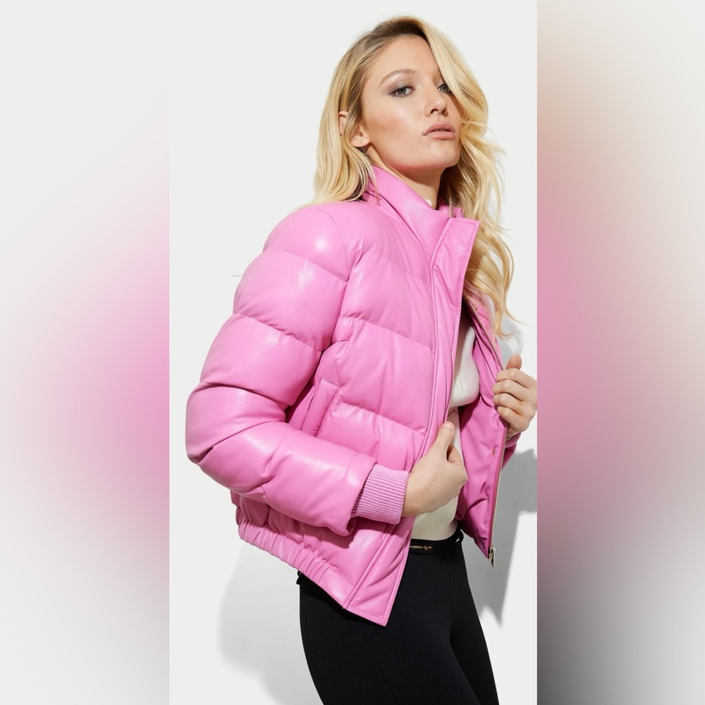 Generation Love West Vegan Leather Puffer Jacket
Size Medium